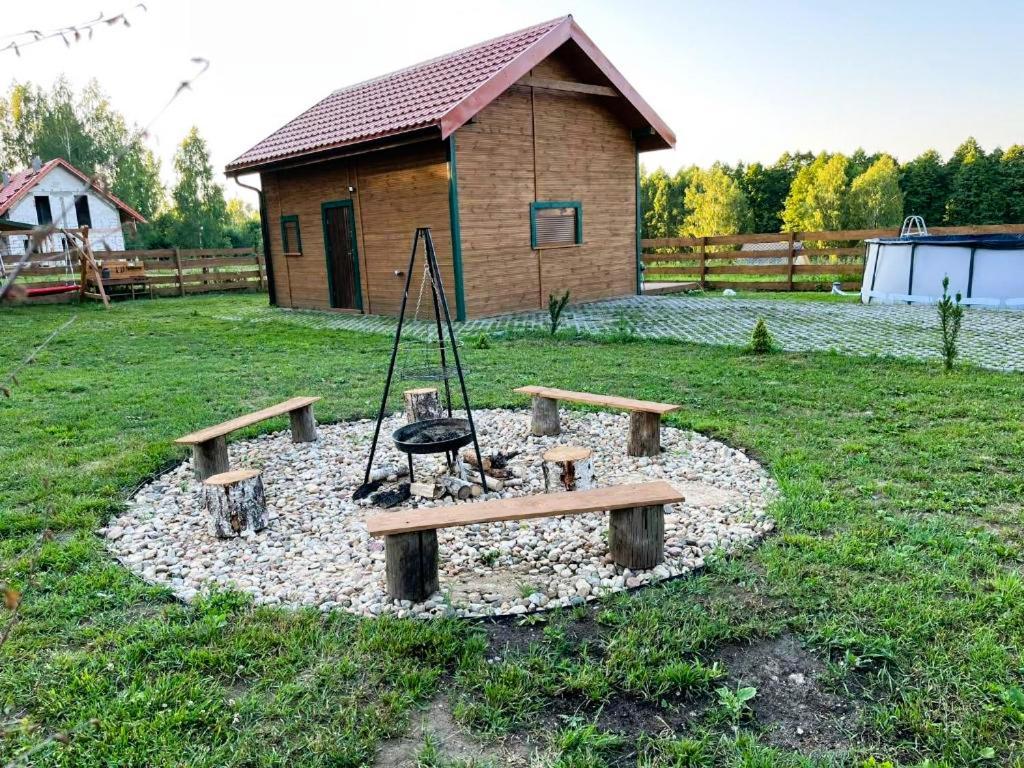 Zielona Chatka Nad Sapina Pozezdrze Exterior photo